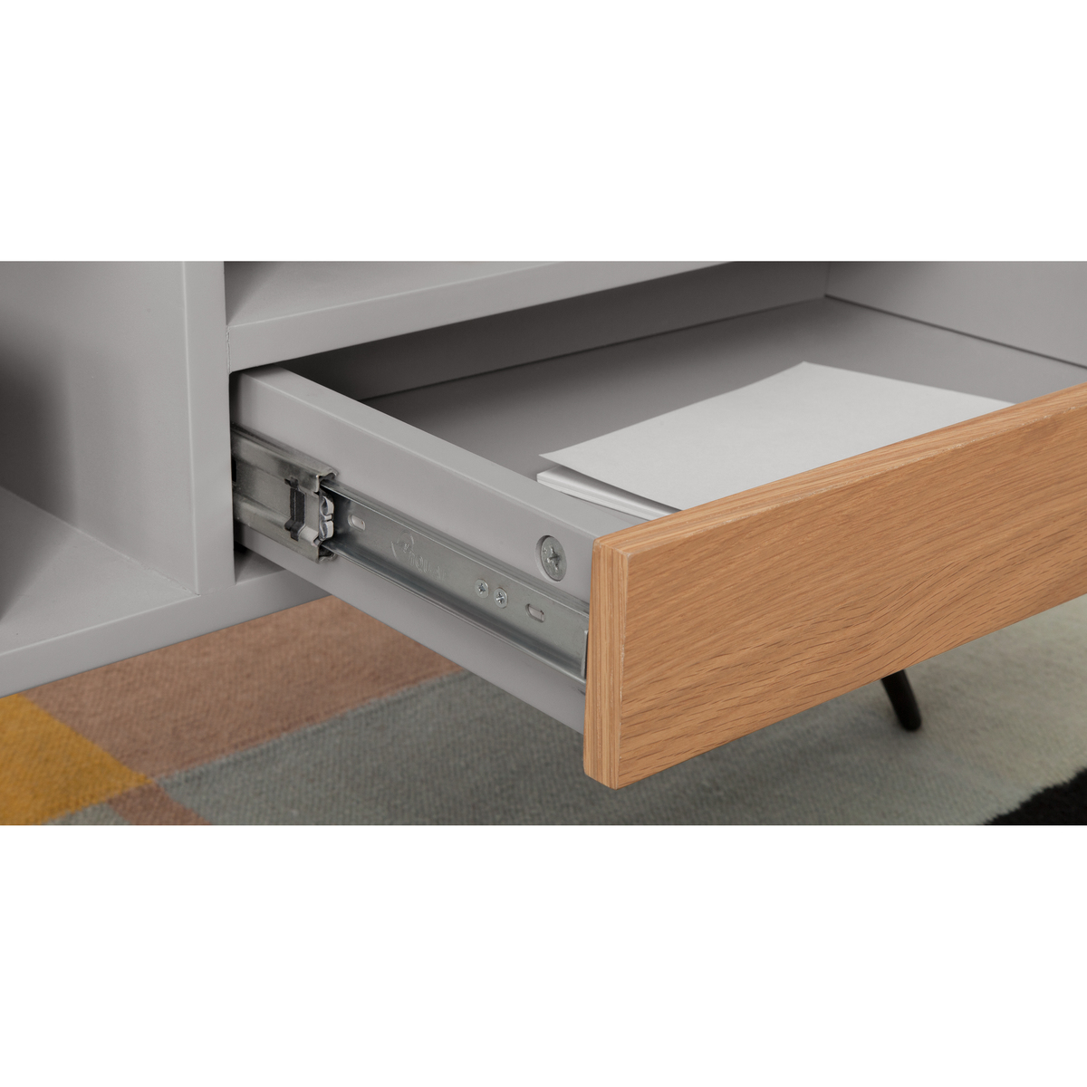 Ukan TV Stand, Grey and Oak – image 8