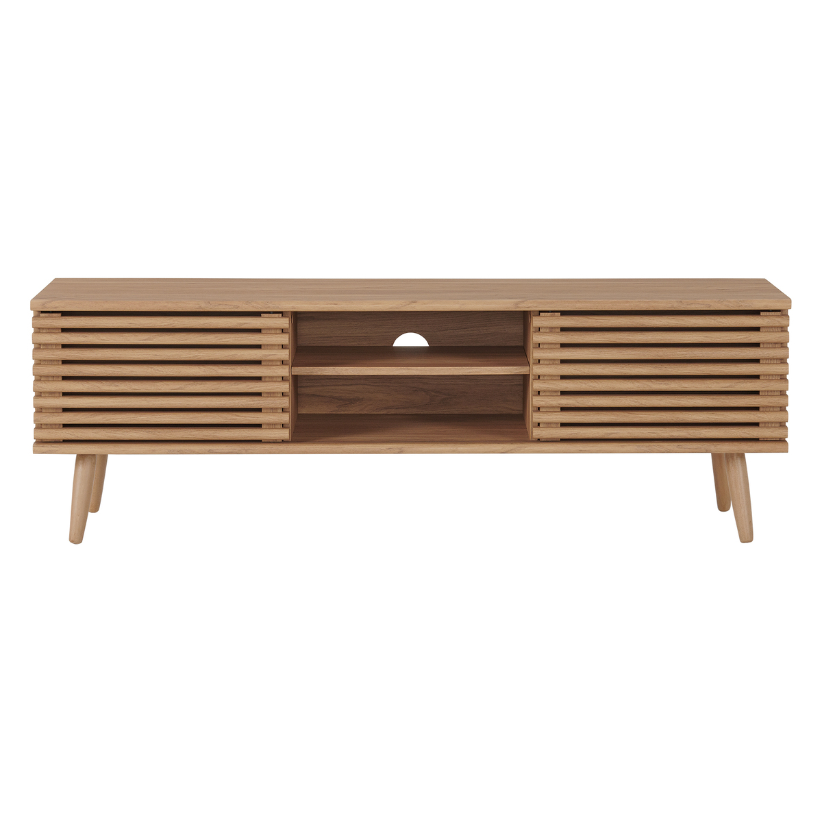 Tulma Wide TV Stand, Oak Effect – image 1