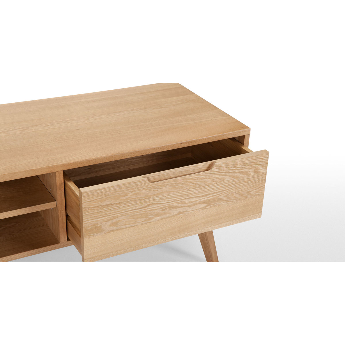 Jenson TV Stand, Solid Oak – image 3