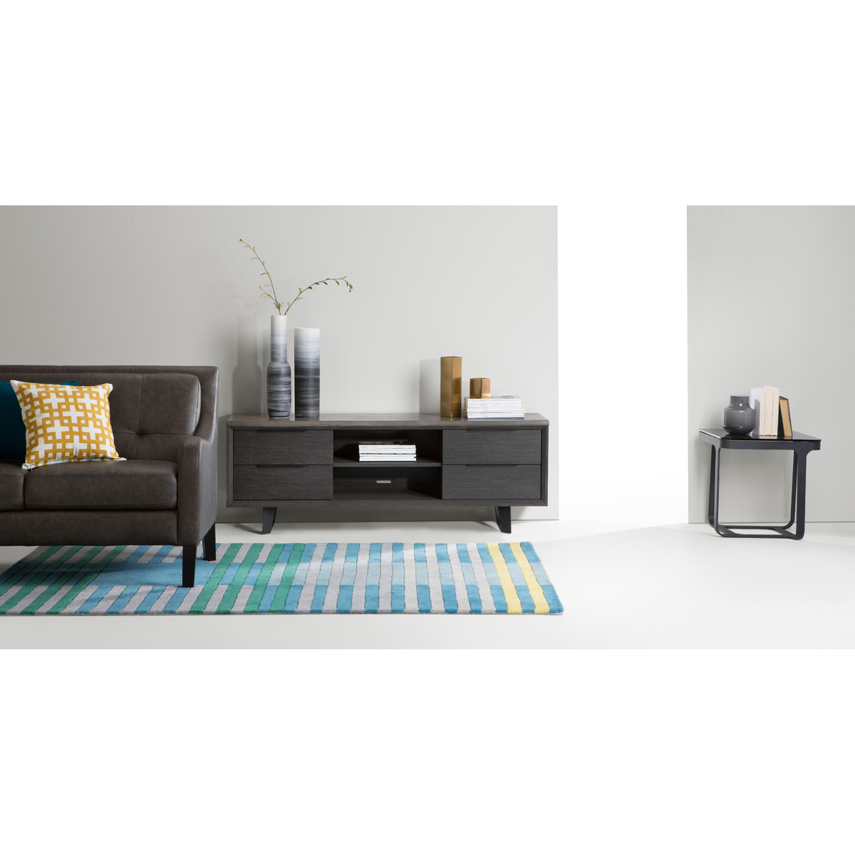Boone TV Stand, Concrete resin top – image 3