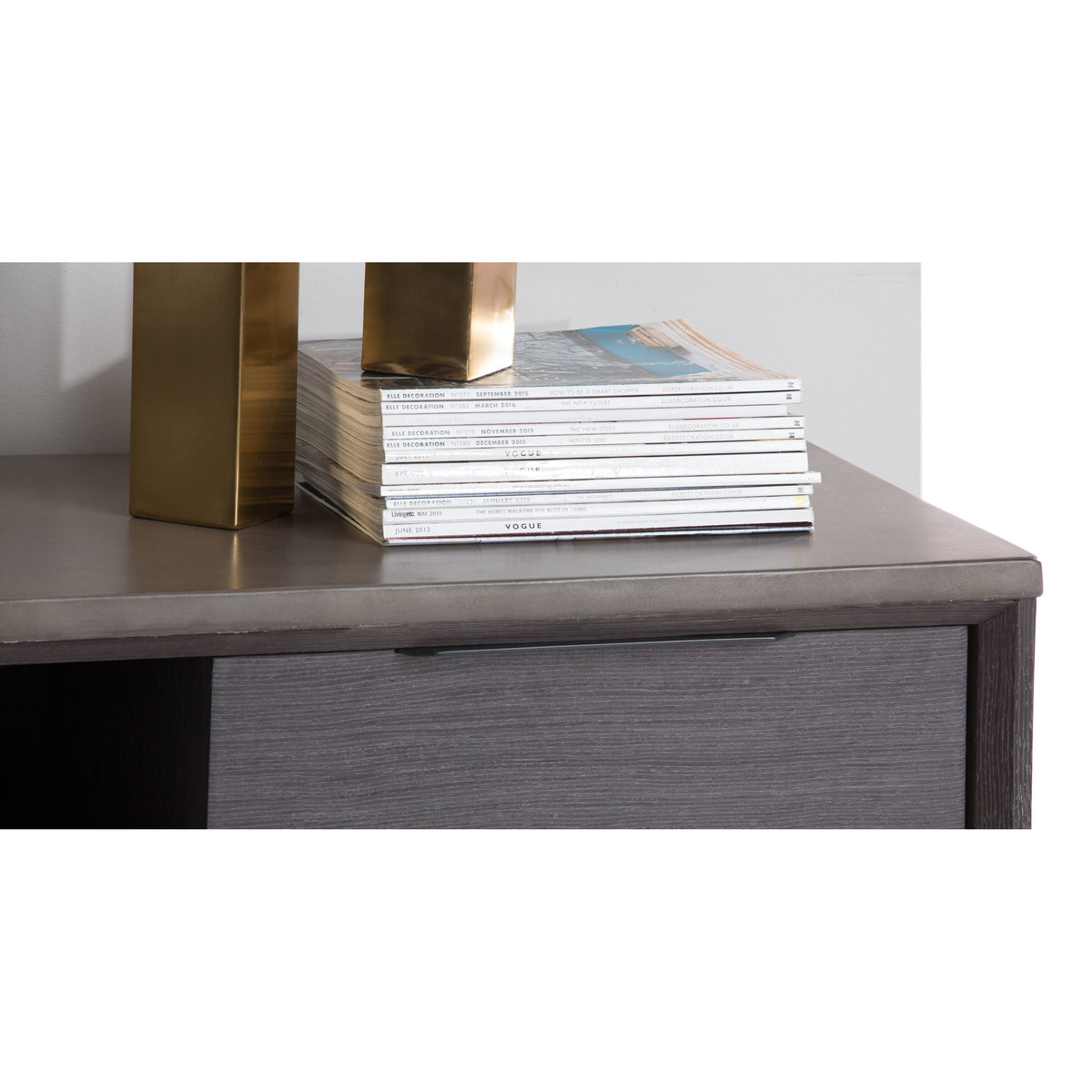 Boone TV Stand, Concrete resin top – image 4