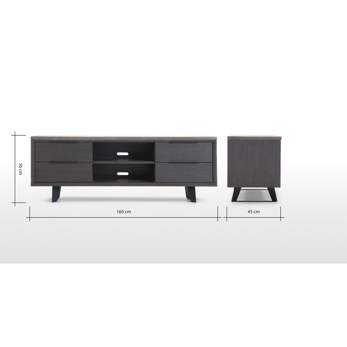 Boone TV Stand, Concrete resin top – image 8