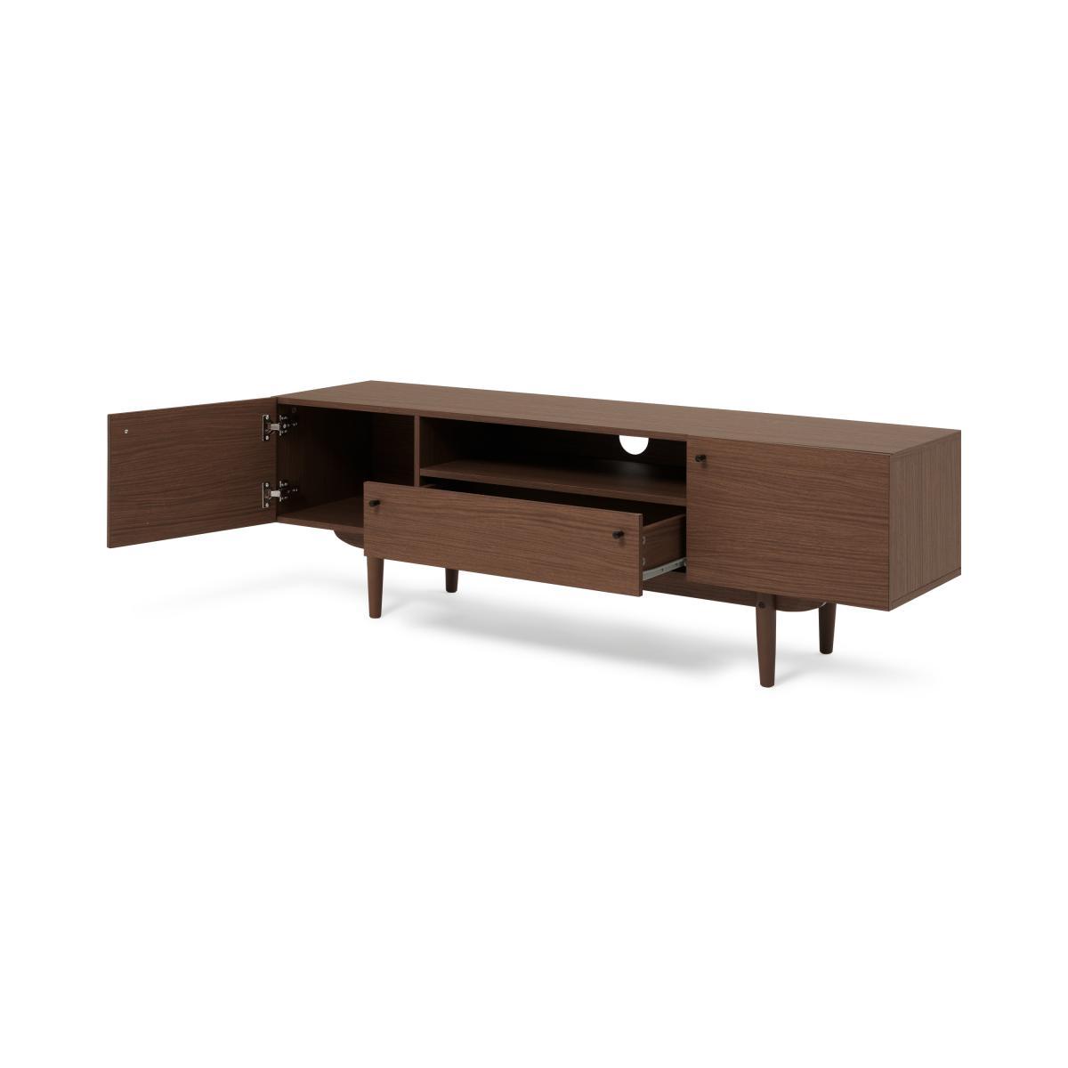 Asger Wide TV Stand, Dark Stain Oak Effect – image 6