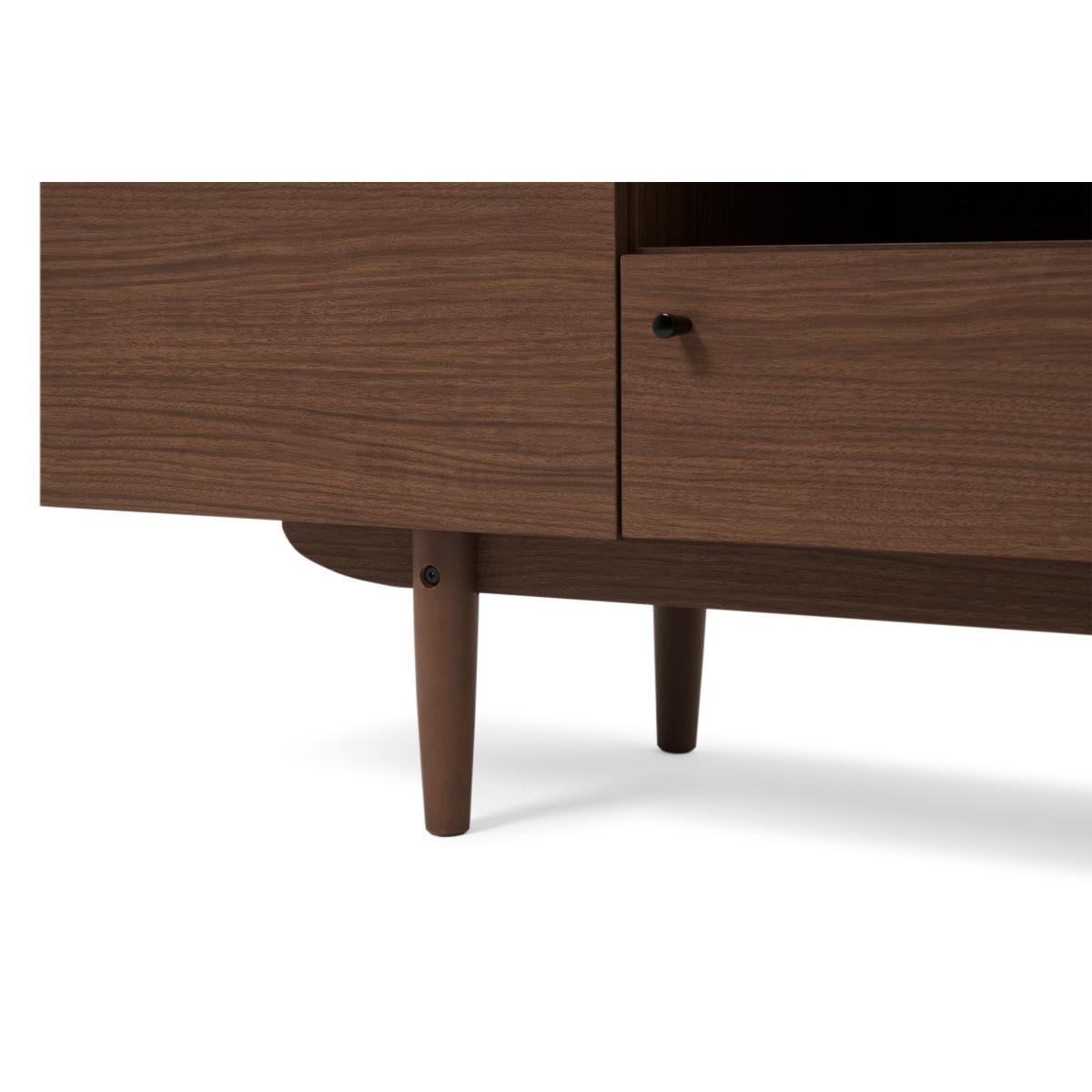 Asger Wide TV Stand, Dark Stain Oak Effect – image 8