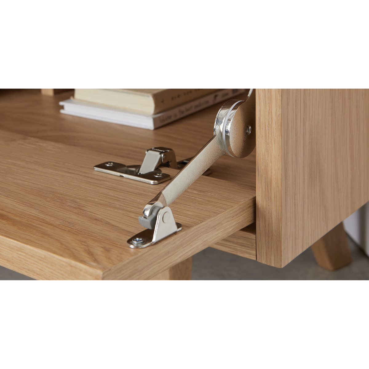 Jenson Corner TV Stand, Oak – image 4