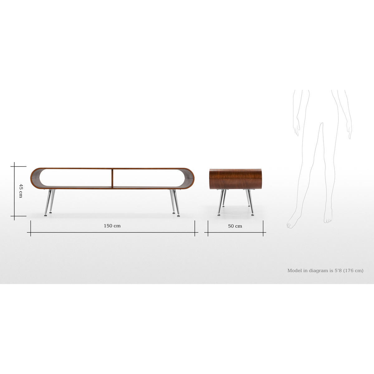 Hooper TV Stand, Walnut – image 9