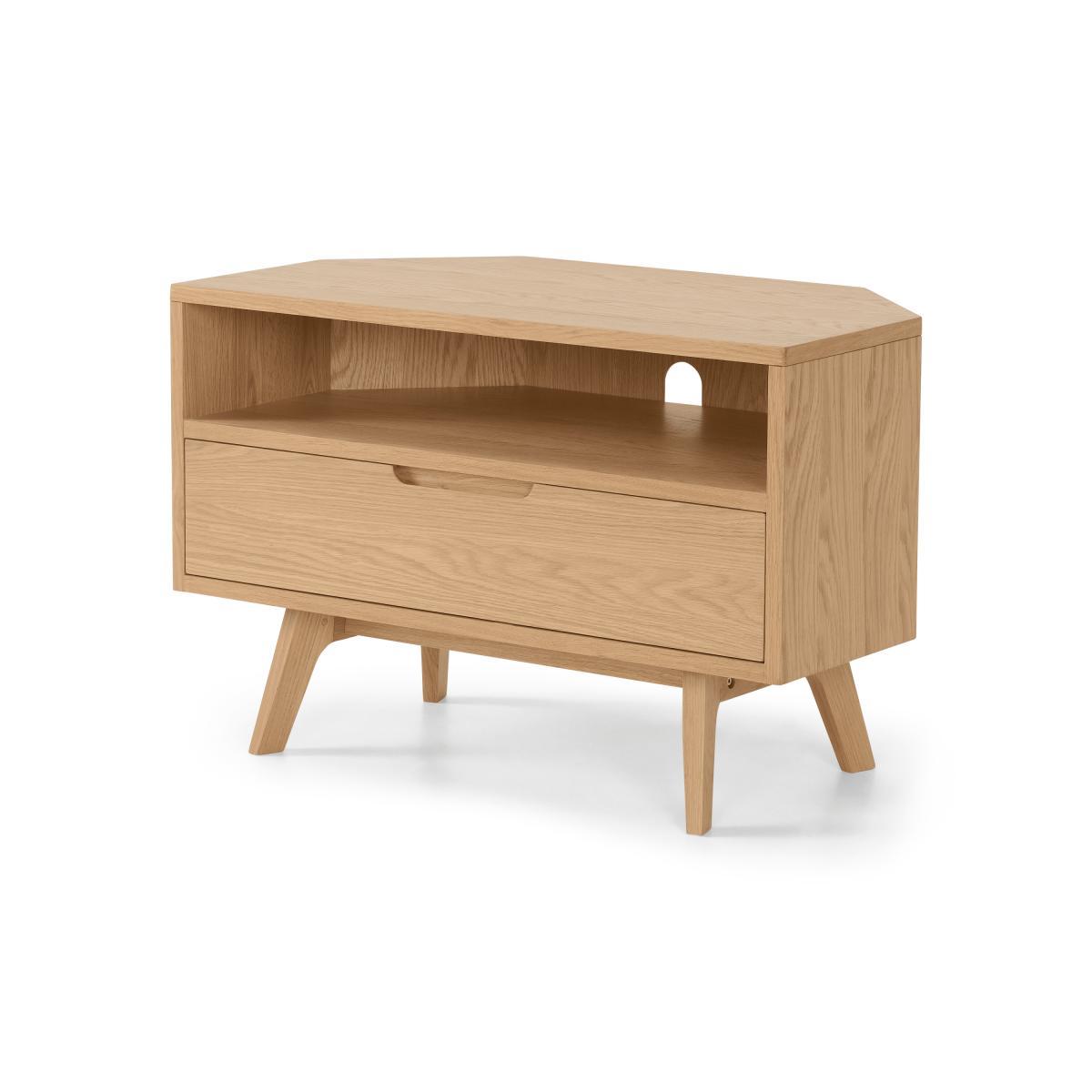 Jenson Corner TV Unit, Oak – image 3