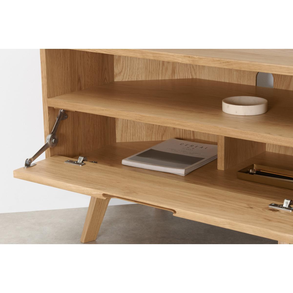 Jenson Corner TV Unit, Oak – image 5