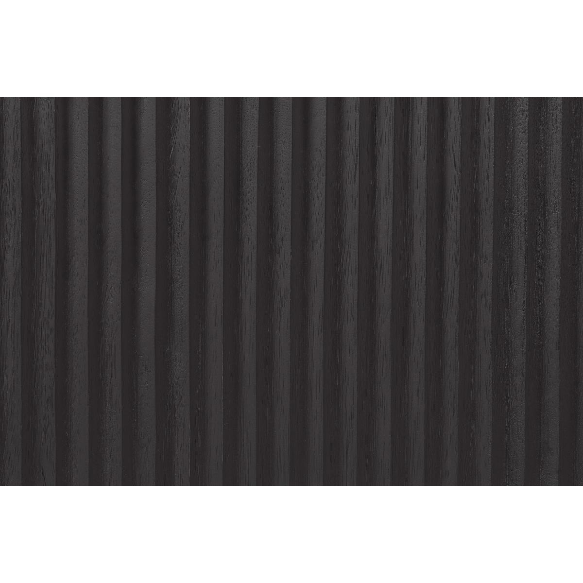 Haines Wide Media Unit, Charcoal Black Mango Wood – image 8