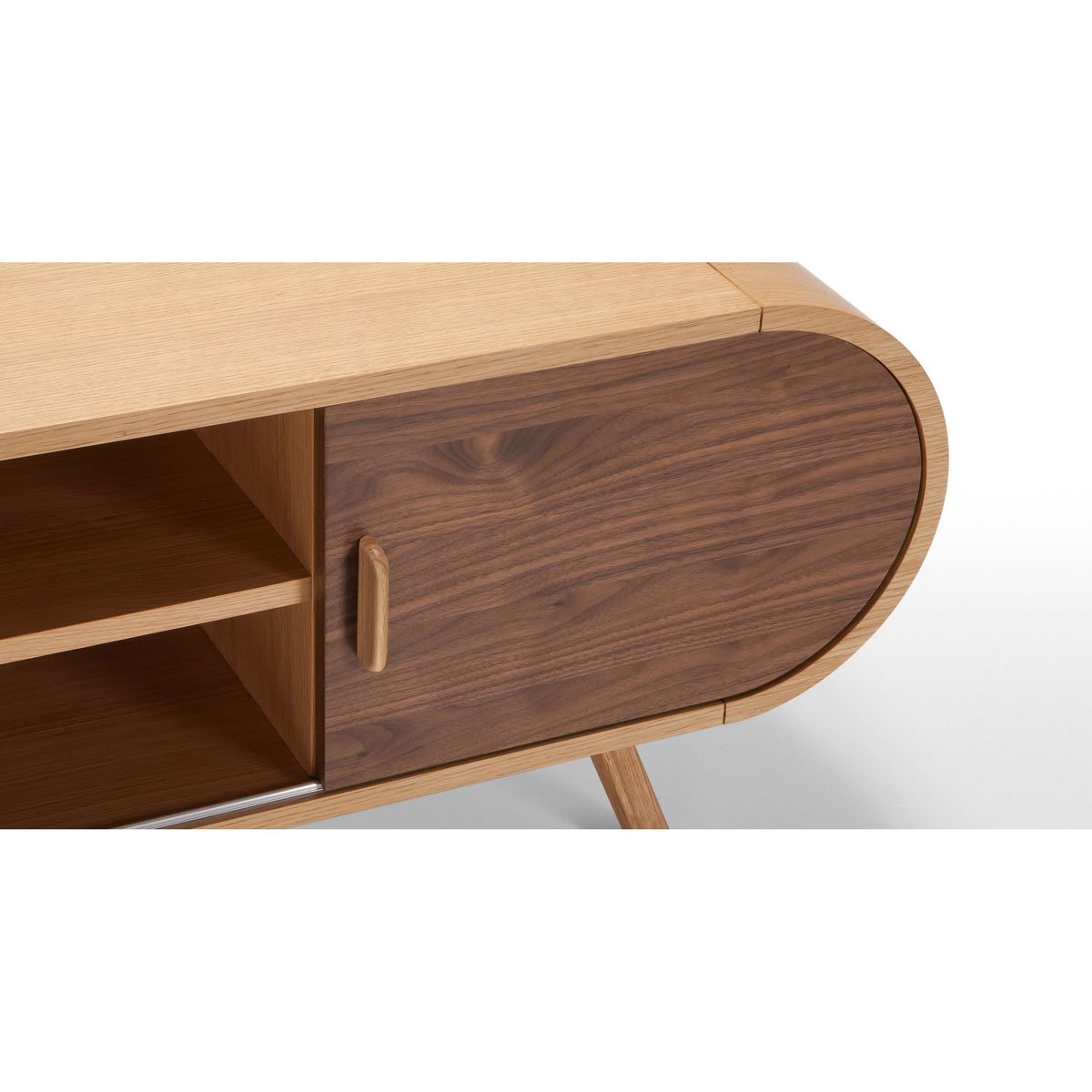 Fonteyn TV Stand, Oak and Walnut – image 4