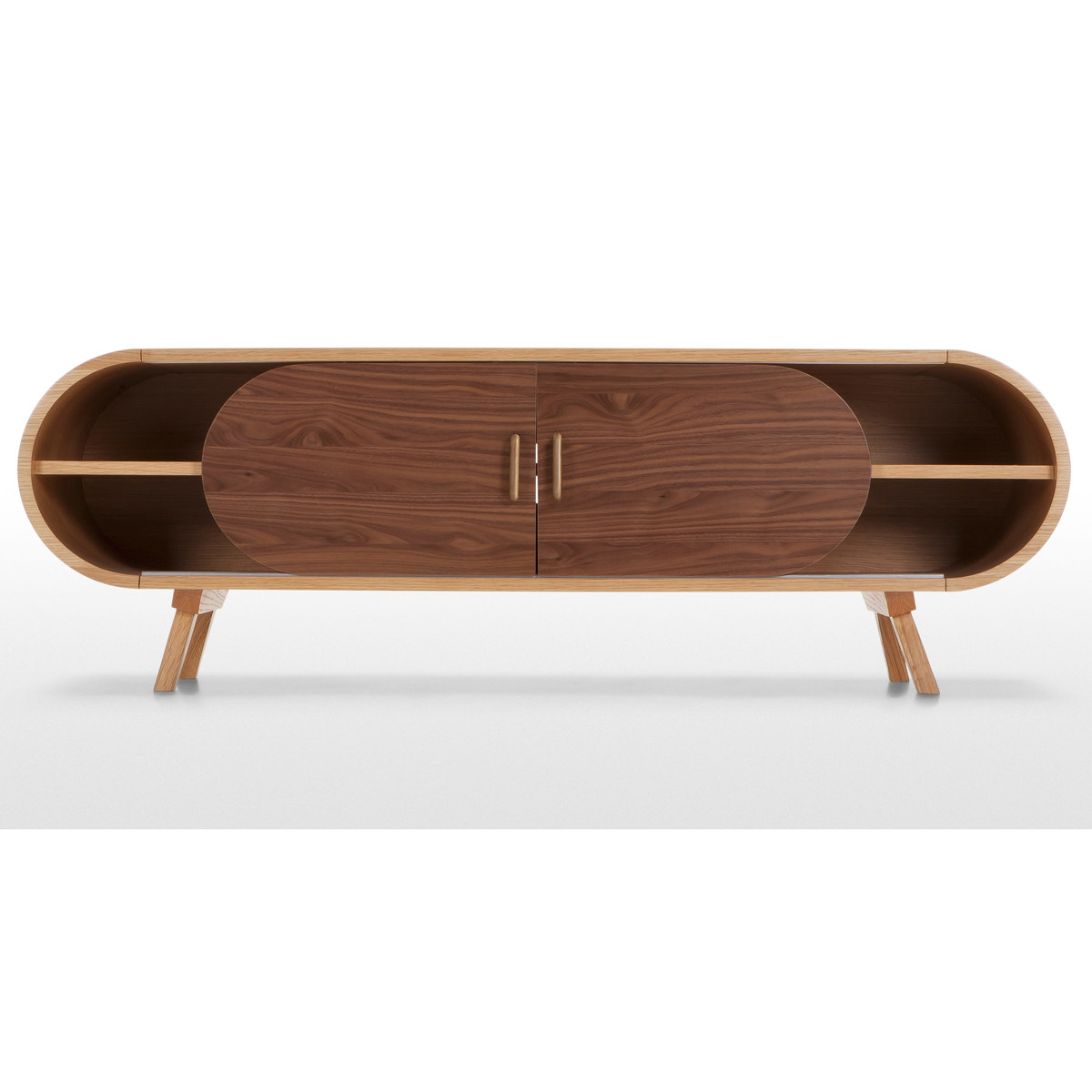 Fonteyn TV Stand, Oak and Walnut – image 5