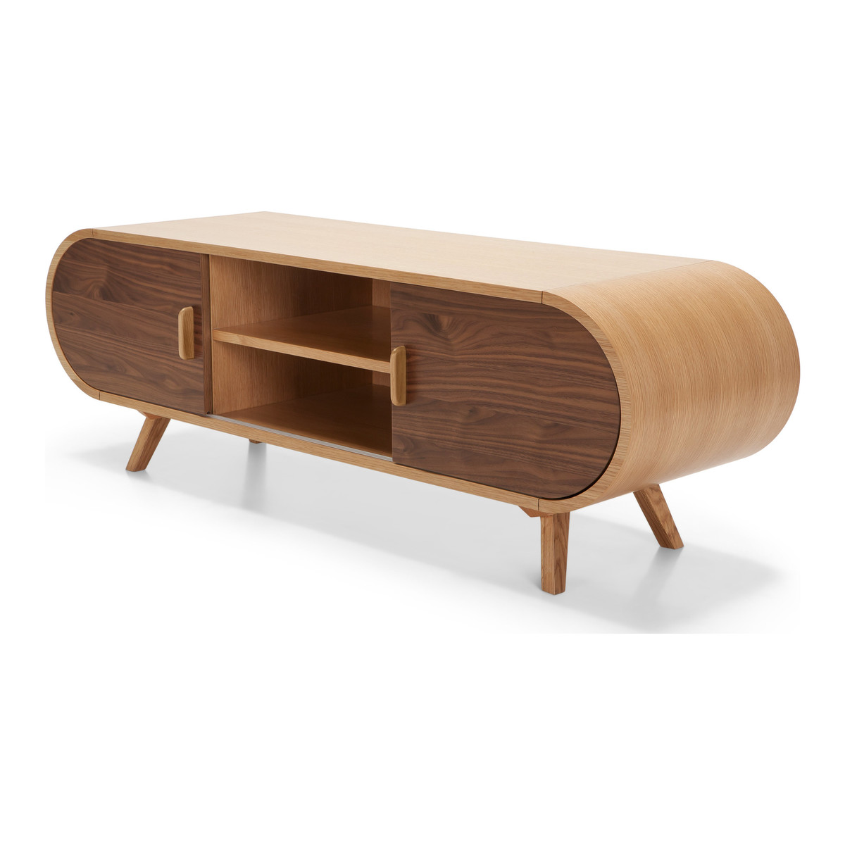 Fonteyn TV Stand, Oak and Walnut – image 2