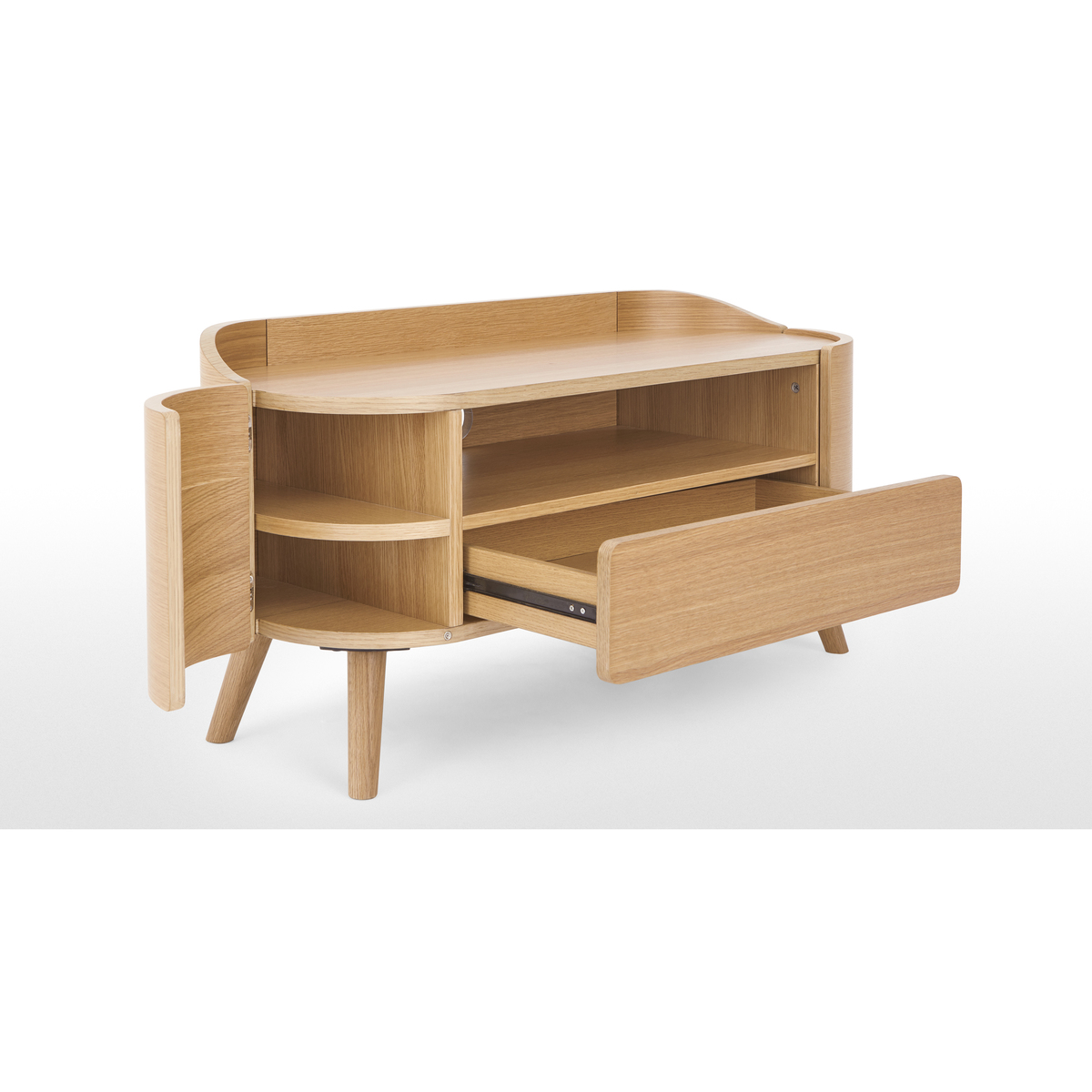Ada Compact TV Stand, Oak – image 5