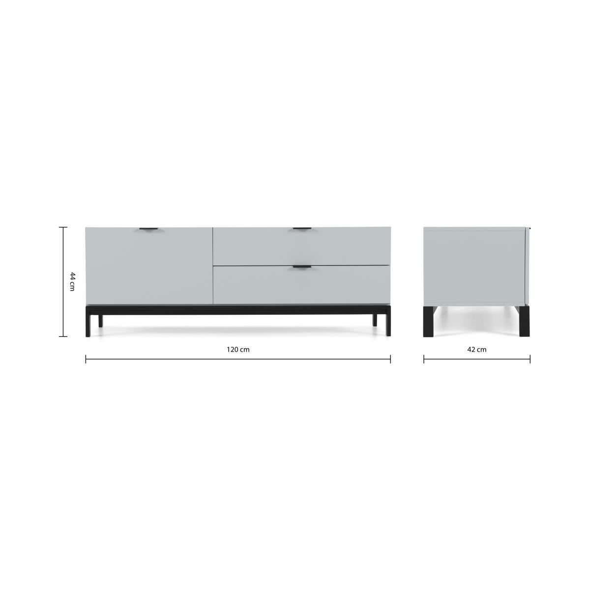 Marcell Compact Media Unit, Light Grey – image 9
