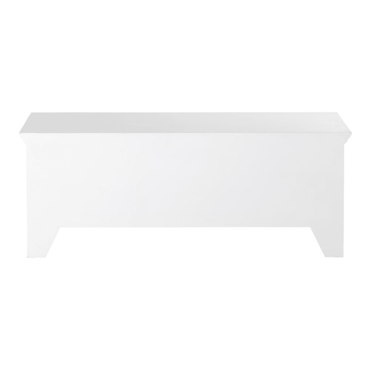 3-Door TV Unit with Aged Effect White Raised Print Bianca – image 3