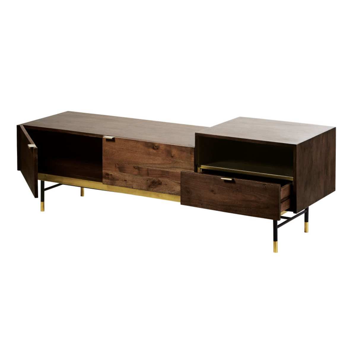Acacia Vintage 2-Door TV Unit Sterling – image 3