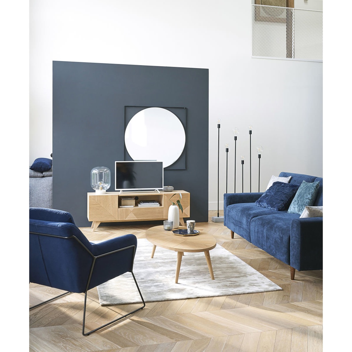 2-Door 1-Drawer Vintage TV Unit Origami – image 4