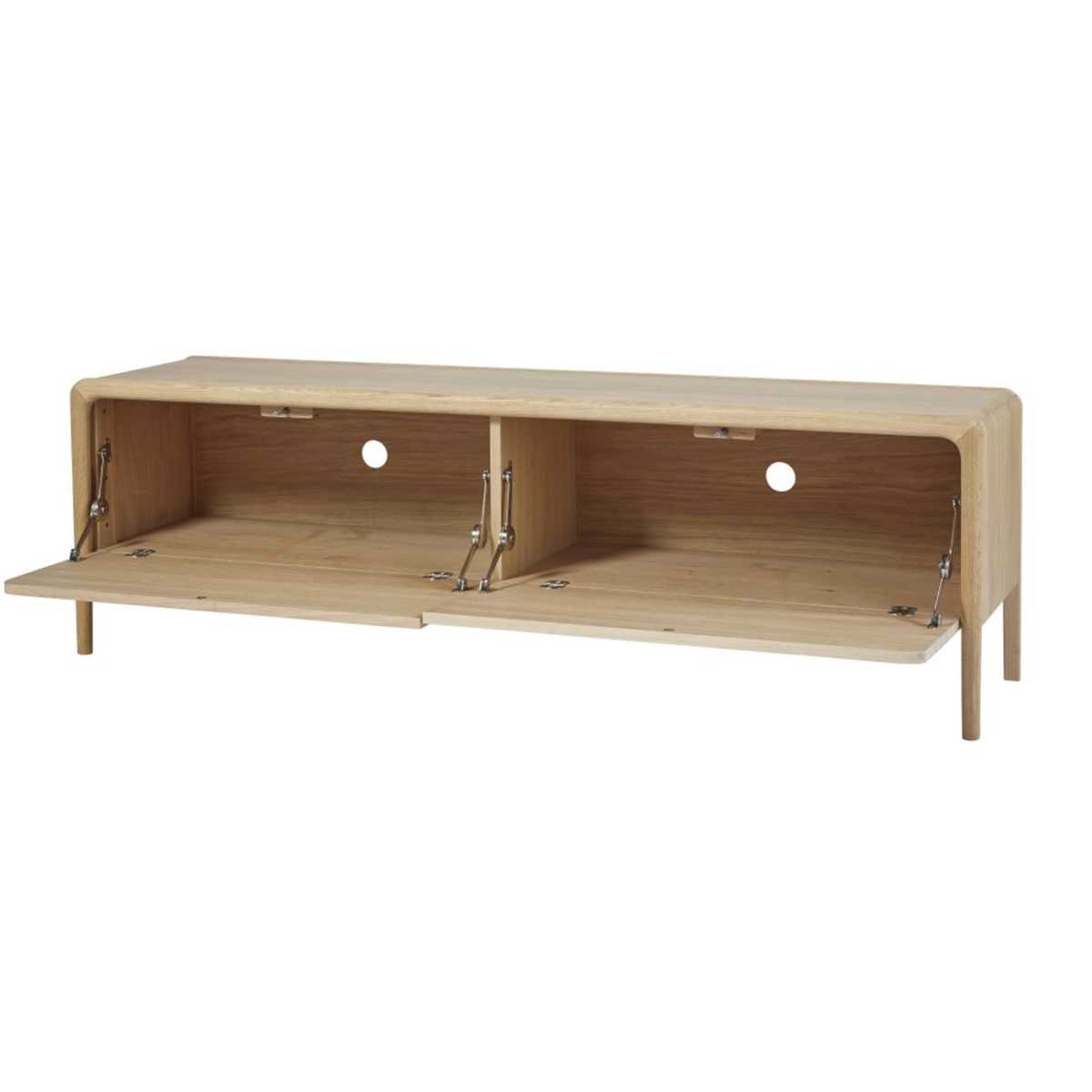 Solid Oak 2-Door TV Unit Canopy – image 3