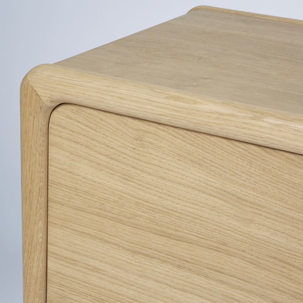Solid Oak 2-Door TV Unit Canopy – image 4