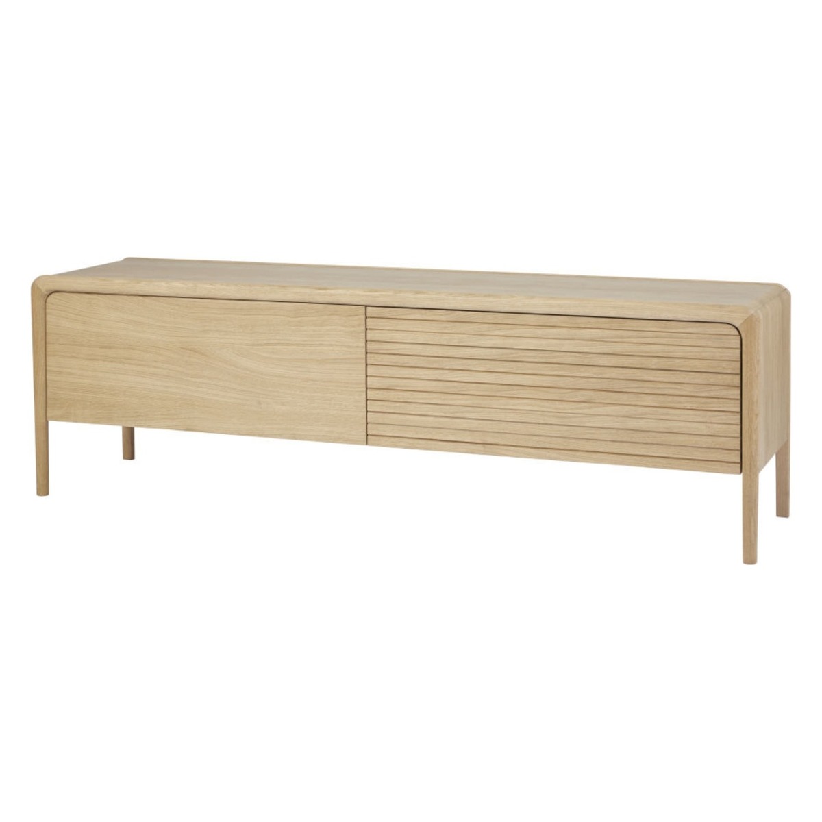 Solid Oak 2-Door TV Unit Canopy – image 2