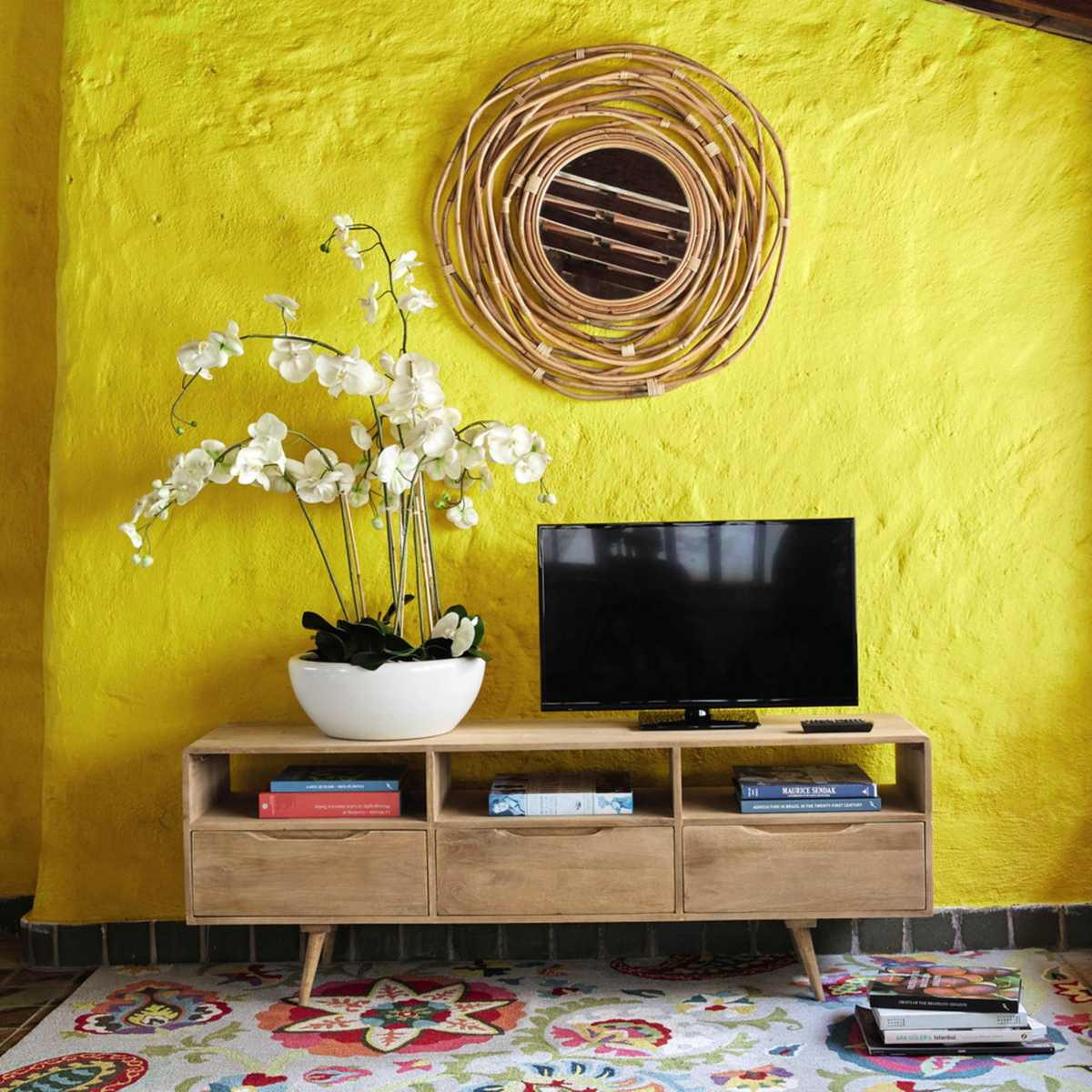 Mango wood vintage TV unit Trocadero – image 8