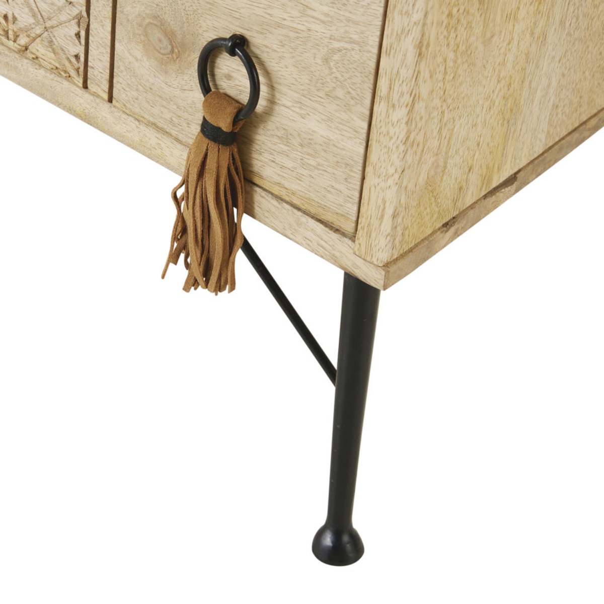 Solid Mango Wood 3-Drawer TV Unit Iroquois – image 6
