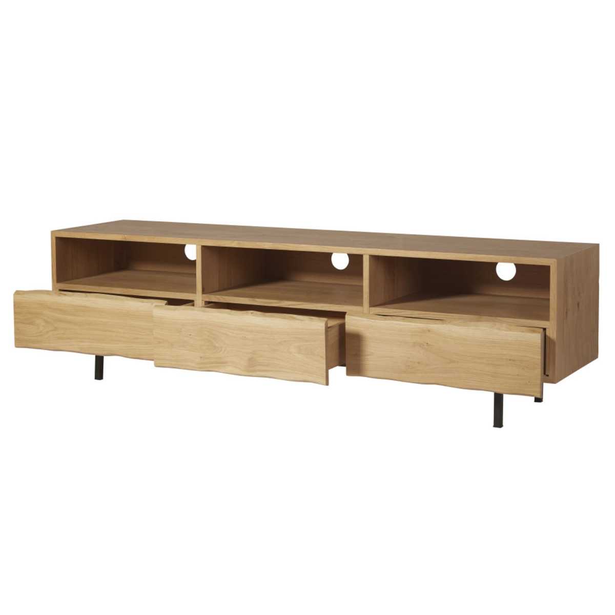 Solid Oak 3-Drawer TV Unit Magnus – image 3