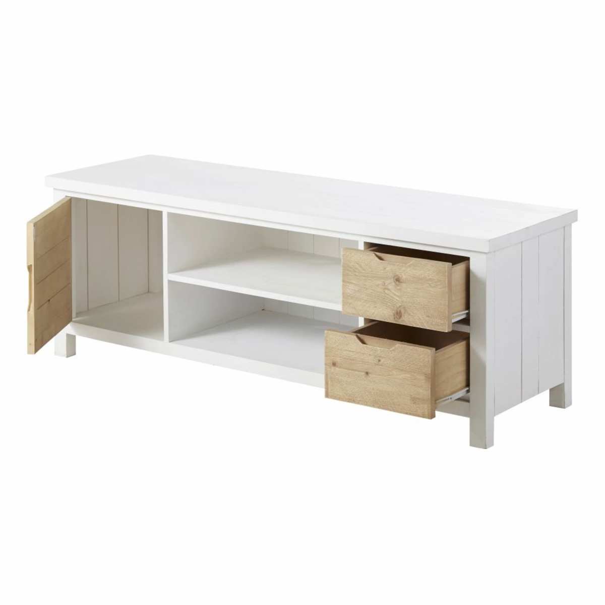 Two Tone 1-Door 2-Drawer TV Unit Esterel – image 2