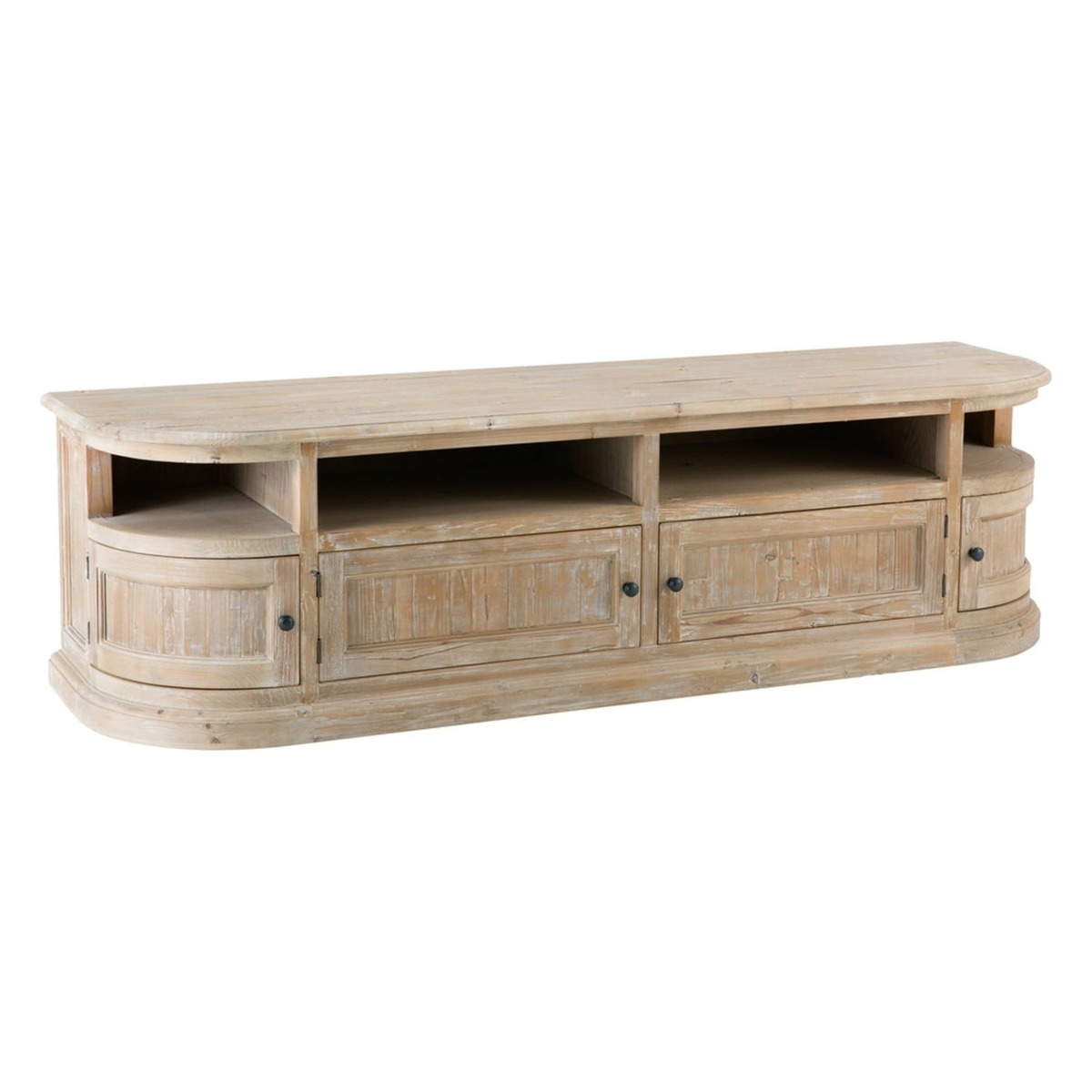 Recycled Pine 4-Door TV Cabinet Flaubert – image 2