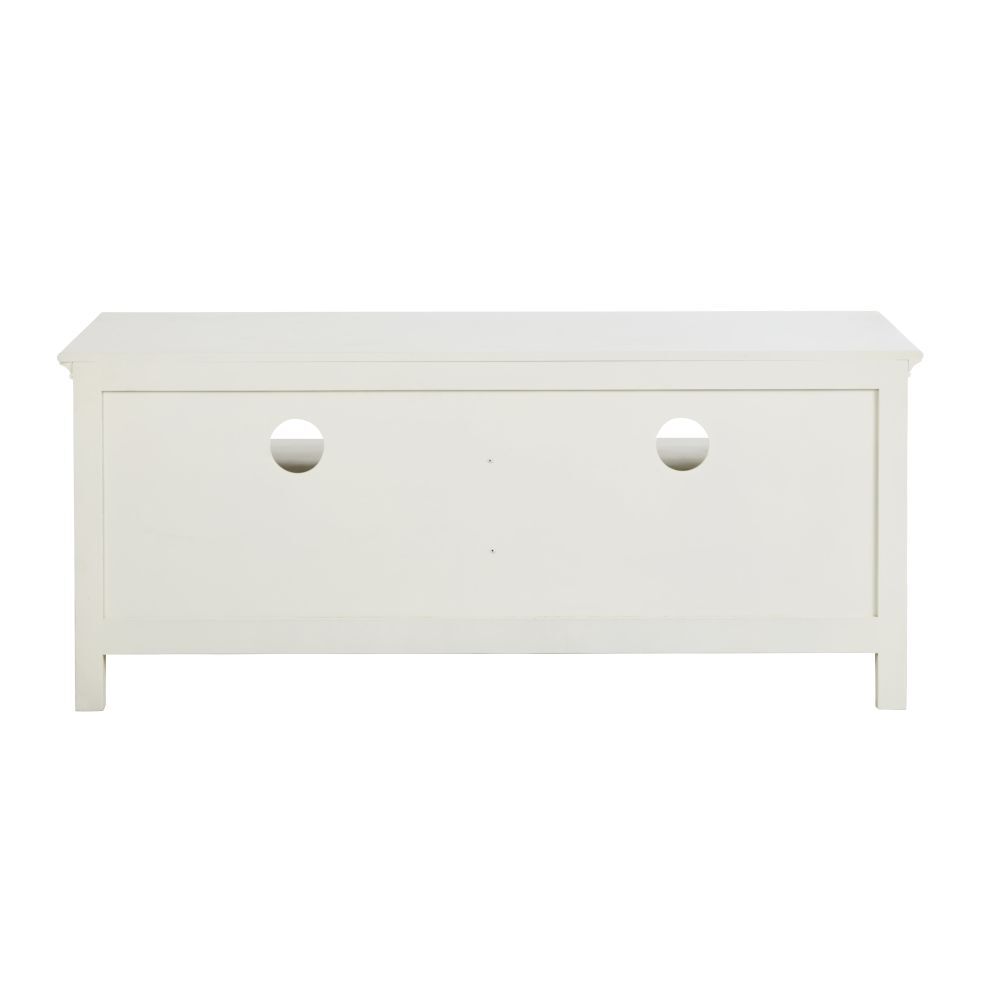 Off-white TV stand with 2 drawers – image 4