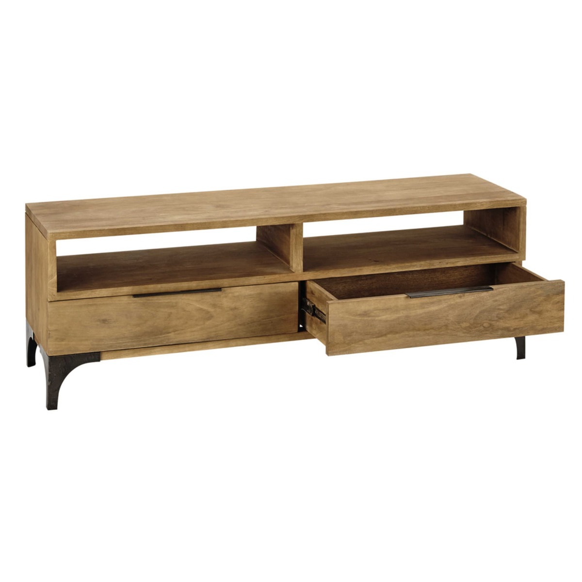 Solid mango wood TV unit Metropolis – image 2