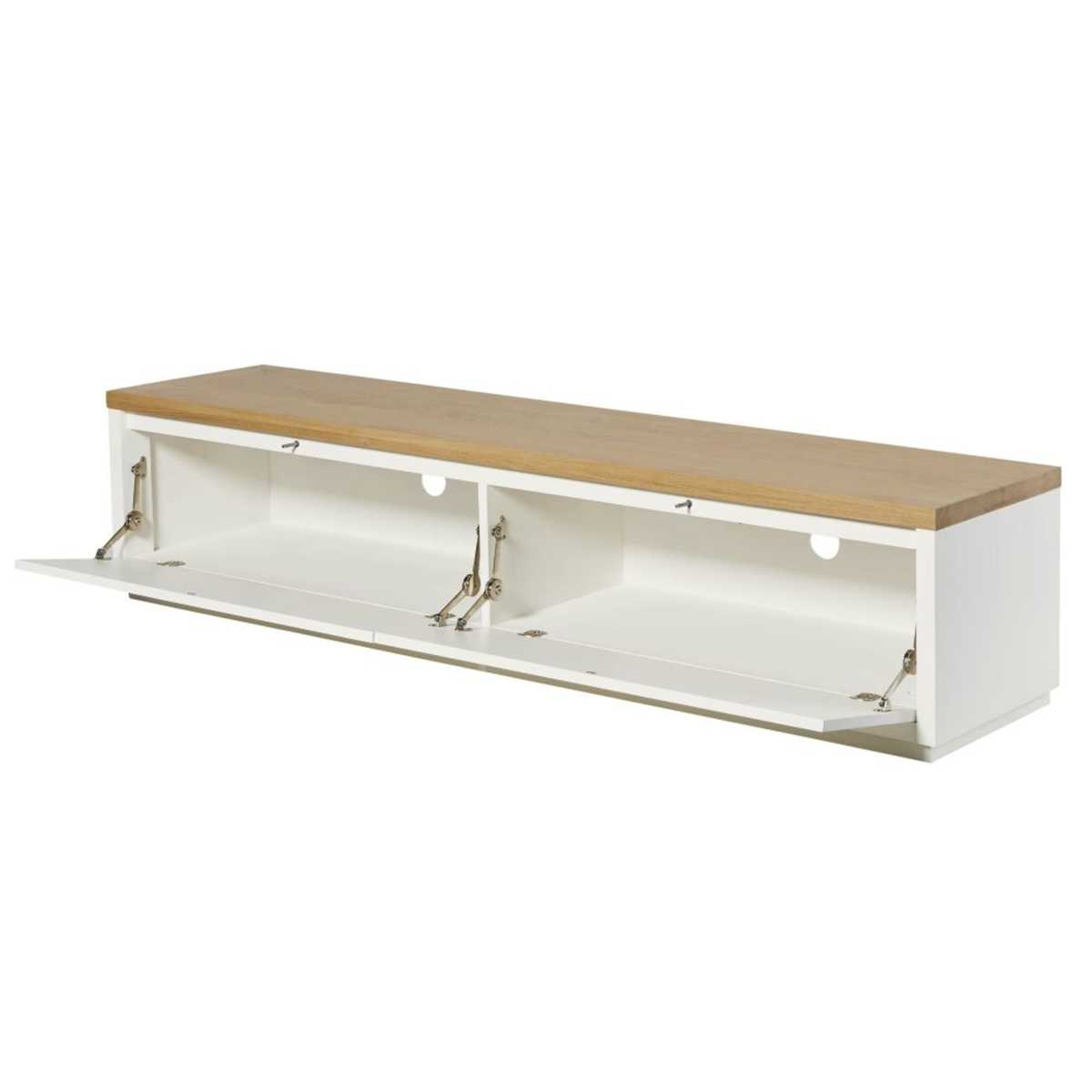 White 2-Door TV Unit W180 Austral – image 2