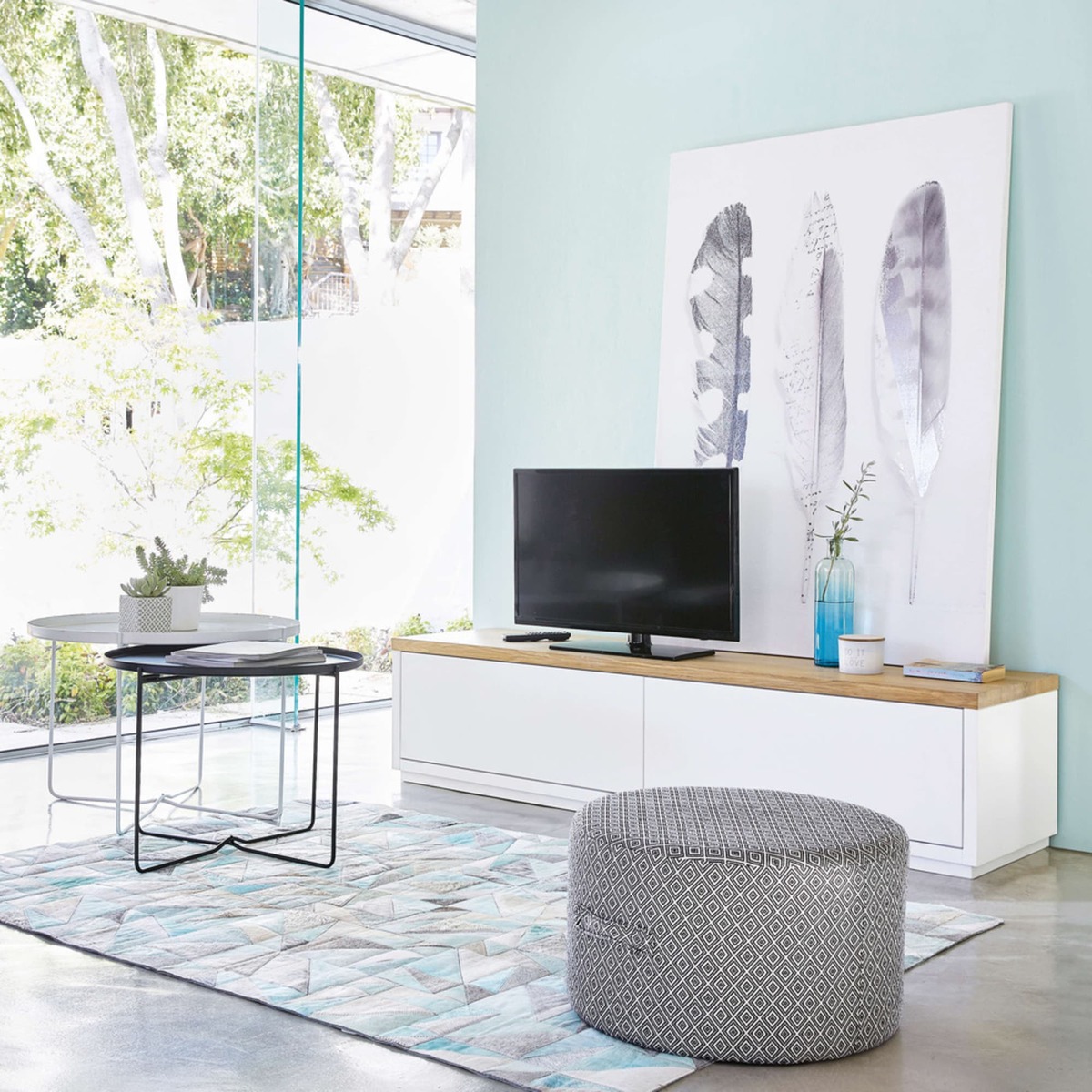 White 2-Door TV Unit W180 Austral – image 11