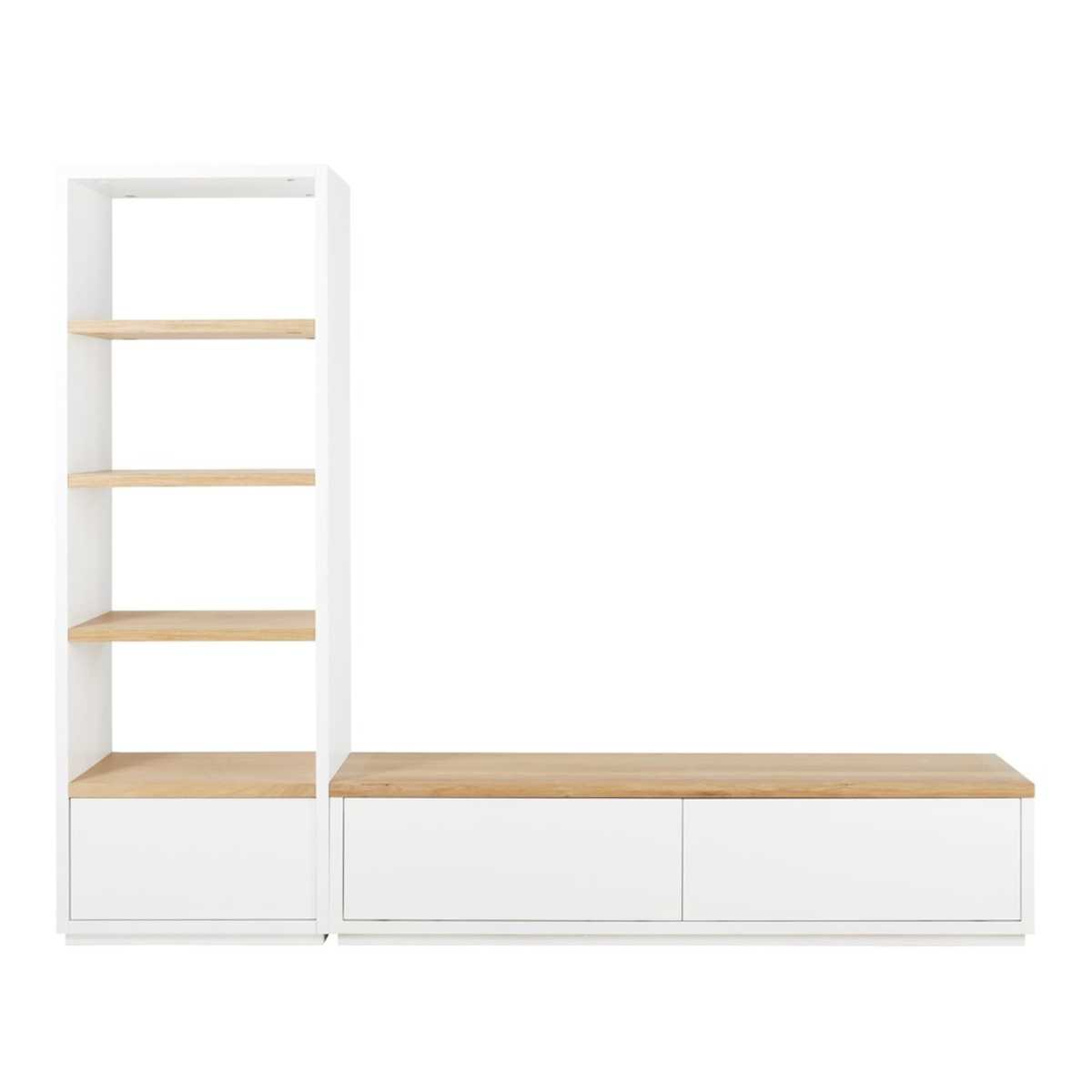 White 2-Door TV Unit W180 Austral – image 4