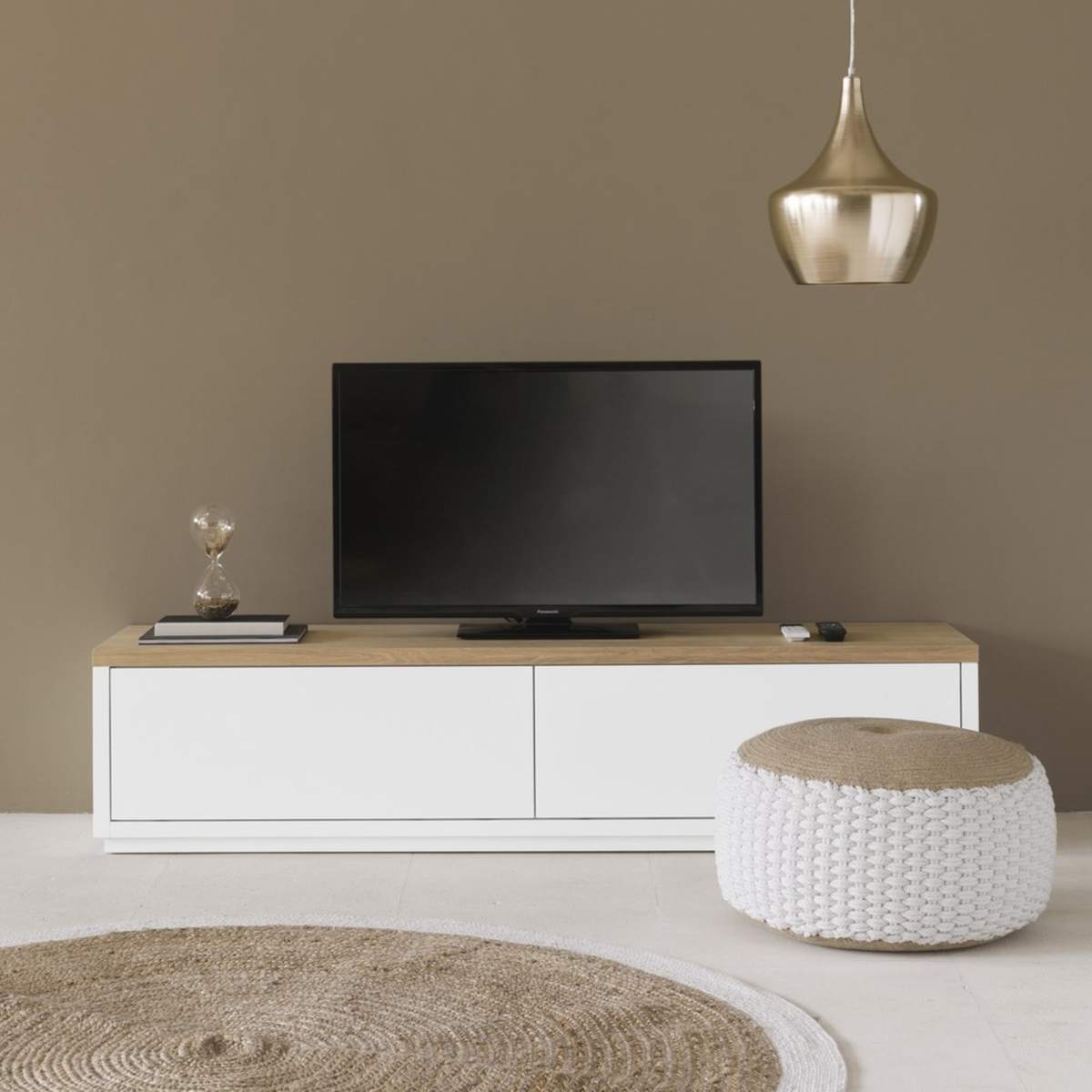 White 2-Door TV Unit W180 Austral – image 10