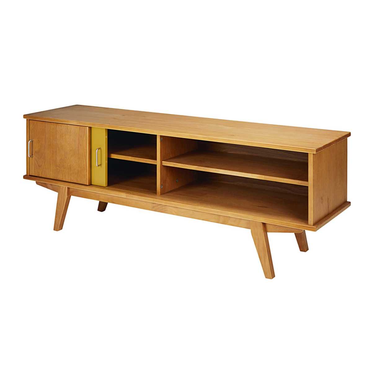 Tricoloured vintage 2-door TV unit Paulette – image 3