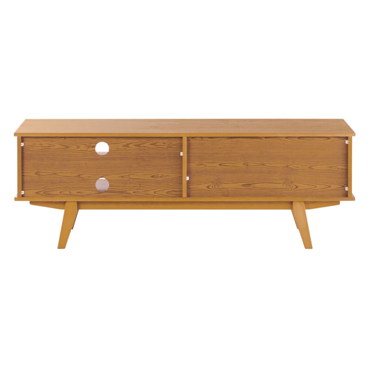 Tricoloured vintage 2-door TV unit Paulette – image 4