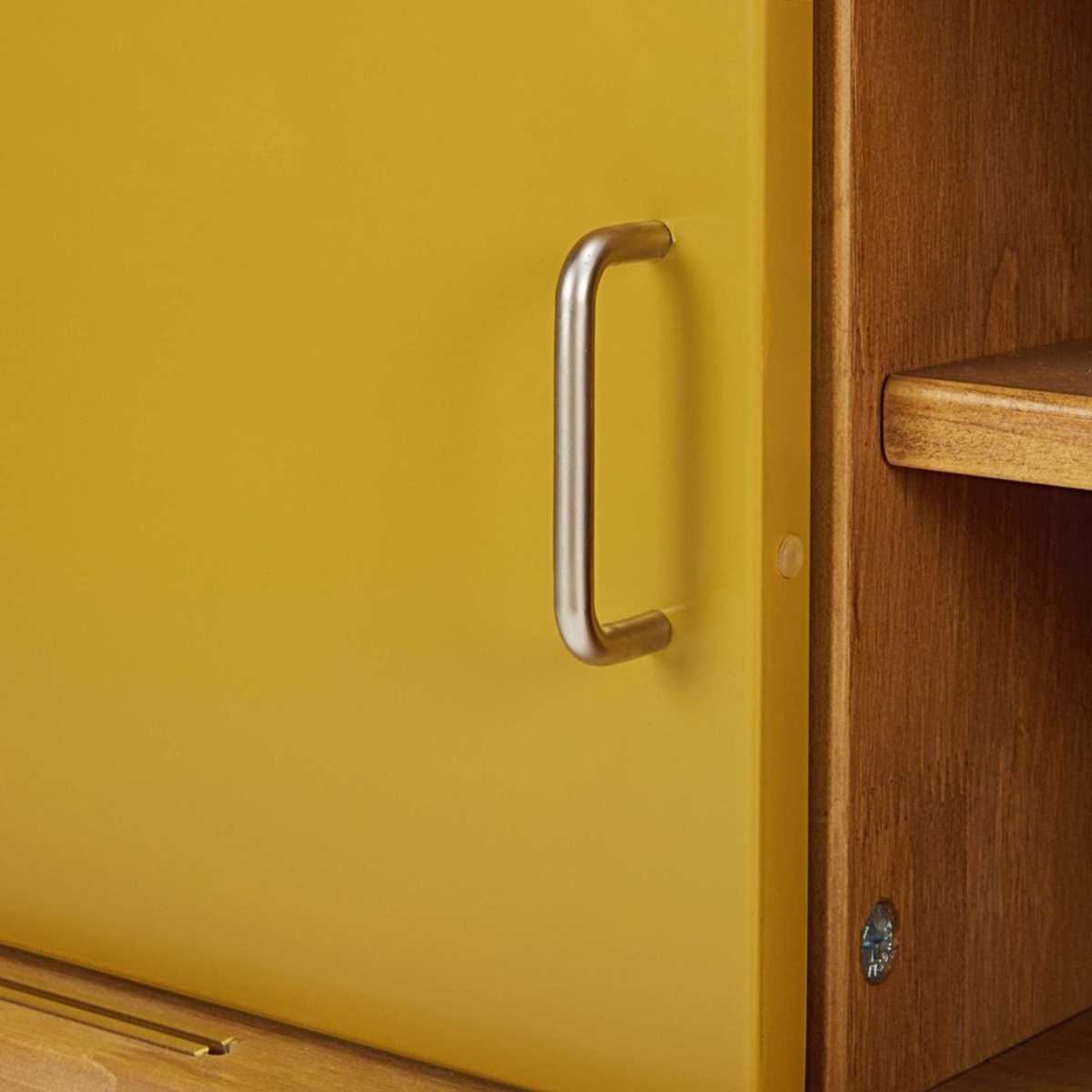Tricoloured vintage 2-door TV unit Paulette – image 5