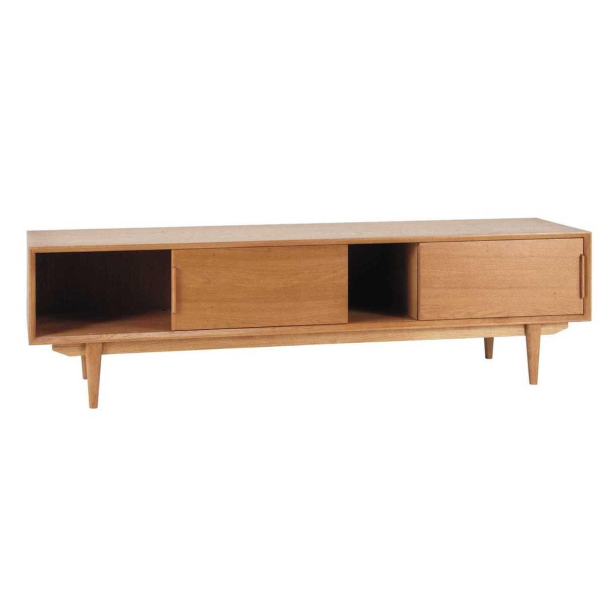 Solid Oak Vintage TV unit Portobello – image 4