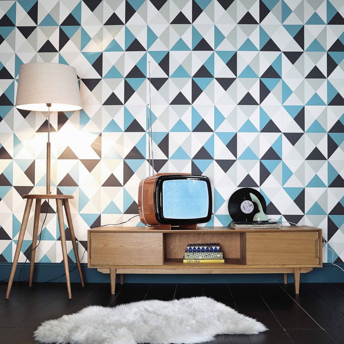 Solid Oak Vintage TV unit Portobello – image 5