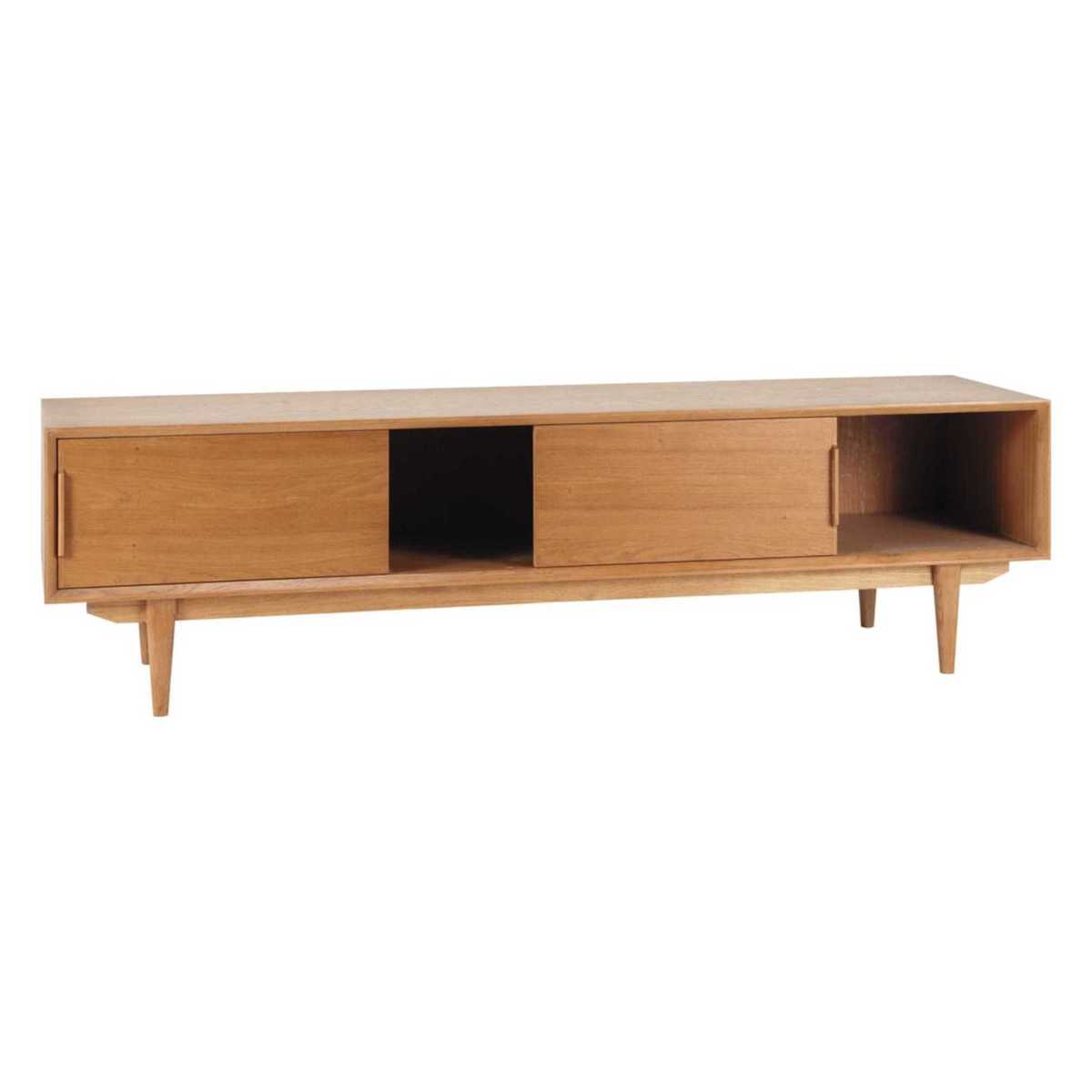 Solid Oak Vintage TV unit Portobello – image 2
