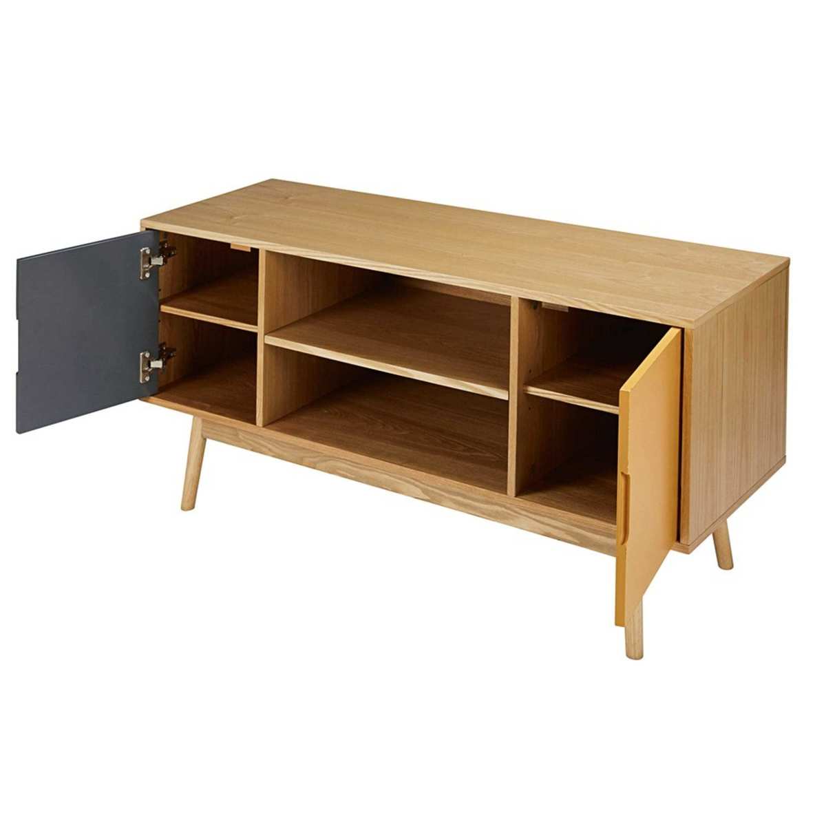Vintage Tricoloured 2-door TV Unit Fjord – image 3