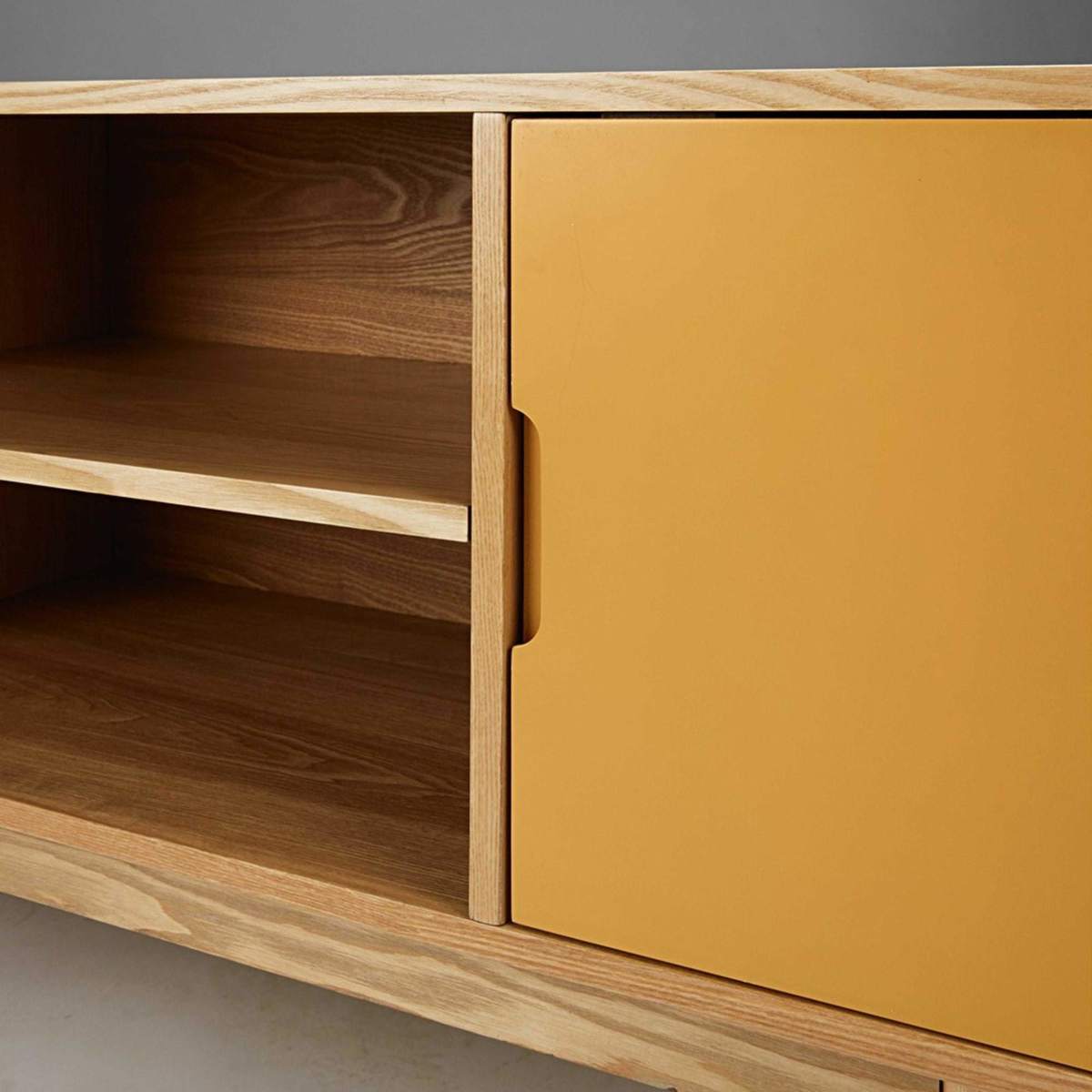 Vintage Tricoloured 2-door TV Unit Fjord – image 4