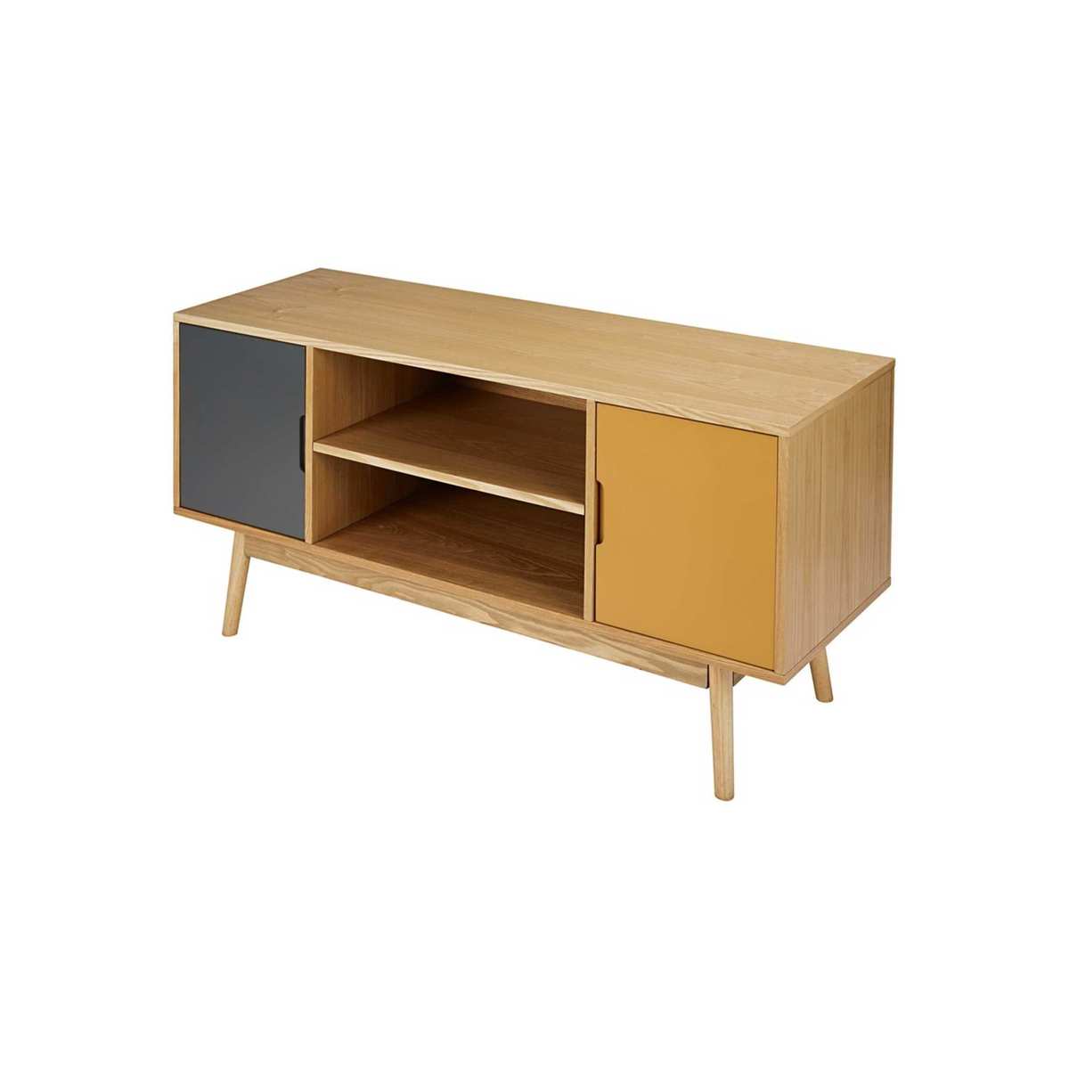 Vintage Tricoloured 2-door TV Unit Fjord – image 2