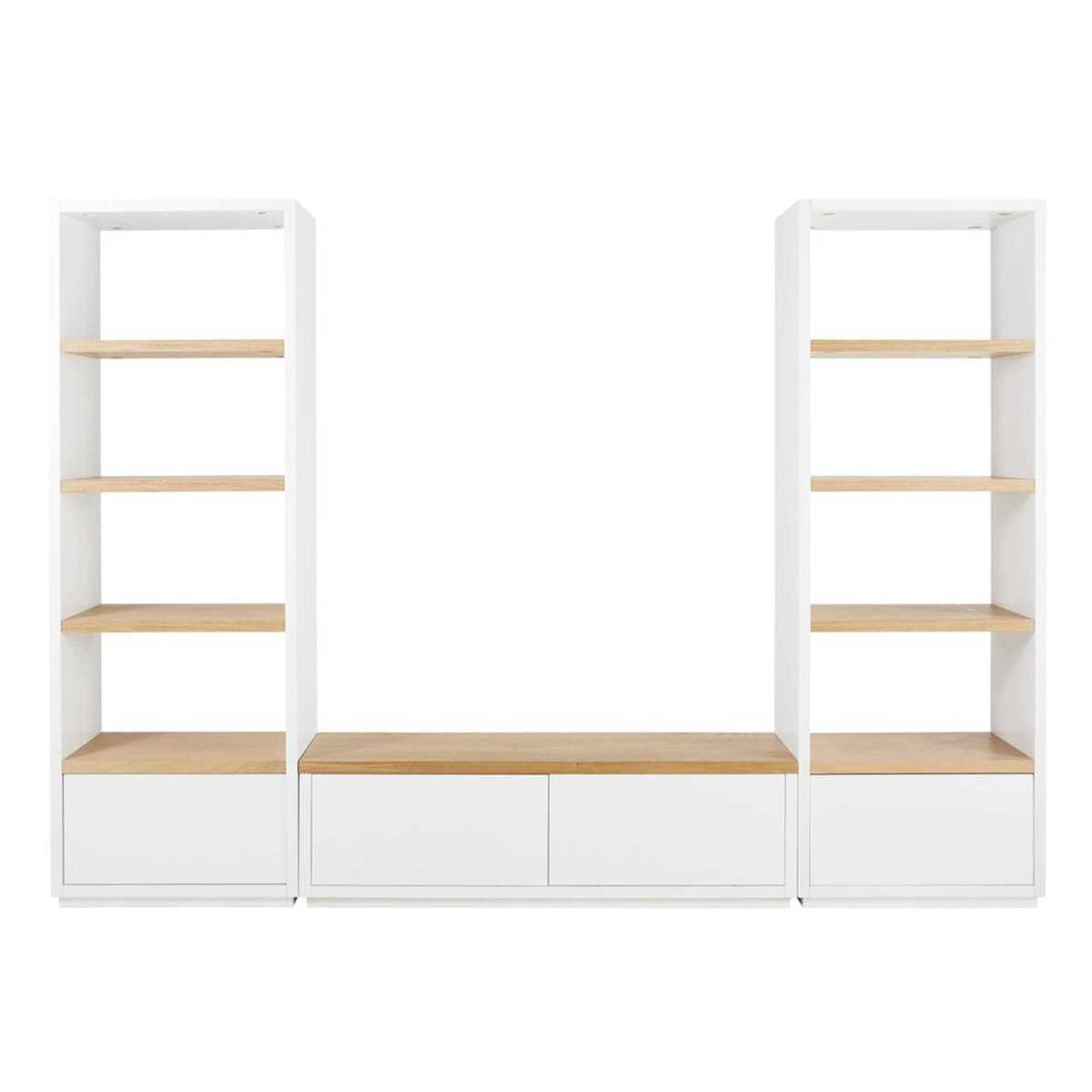 White 2-Door TV Cabinet W140 Austral – image 5