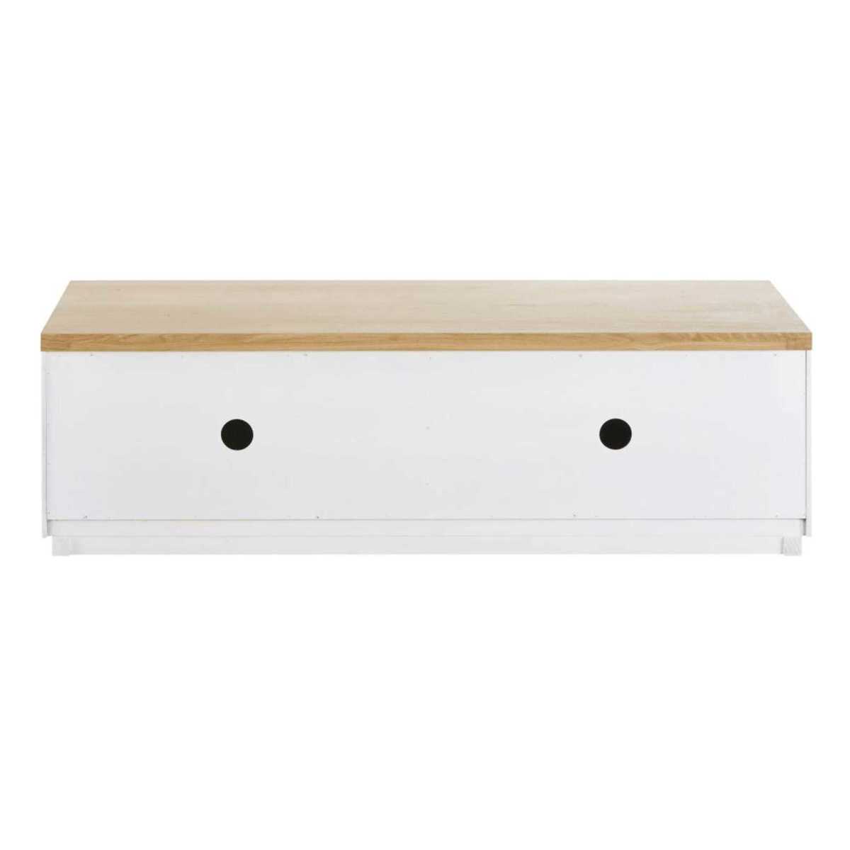 White 2-Door TV Cabinet W140 Austral – image 7