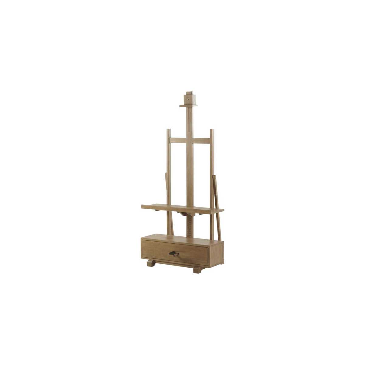 Solid Pine 1-Drawer Easel TV Unit Andy – image 2