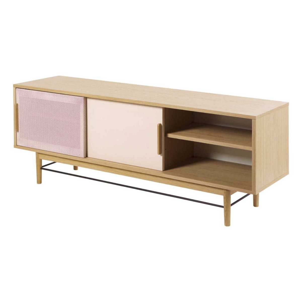 Pink-Beige 2-Door TV Unit Workshop – image 2