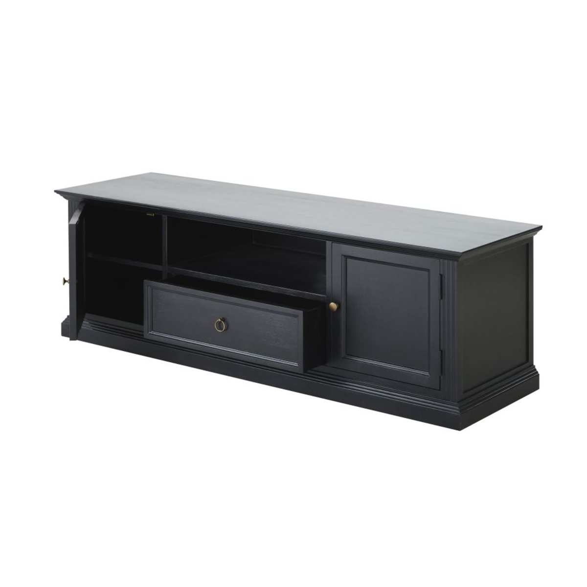 Black 2-Door TV Unit Cambronne – image 3