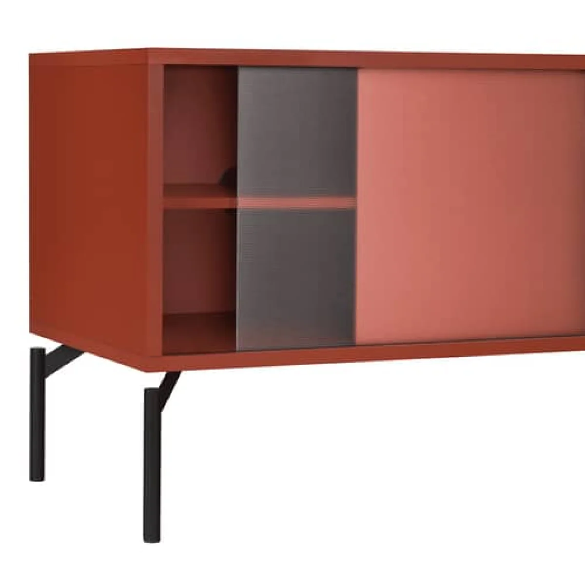 Meuble TV Met Mini bois orange / L 116 x H 55 cm - NOO.MA – image 4